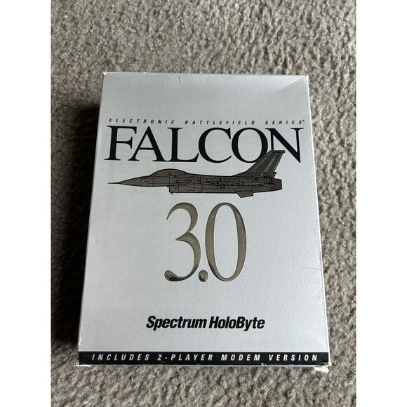 Falcon 3.0 (PC, 1991) Spectrum HoloByte 3.5" floppy with Flight Manual & Maps - Picture 3 of 8